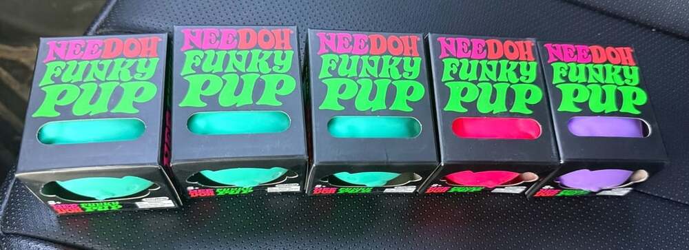 Schylling NeeDoh Funky Pup Fidget Toy Lot of 5 New